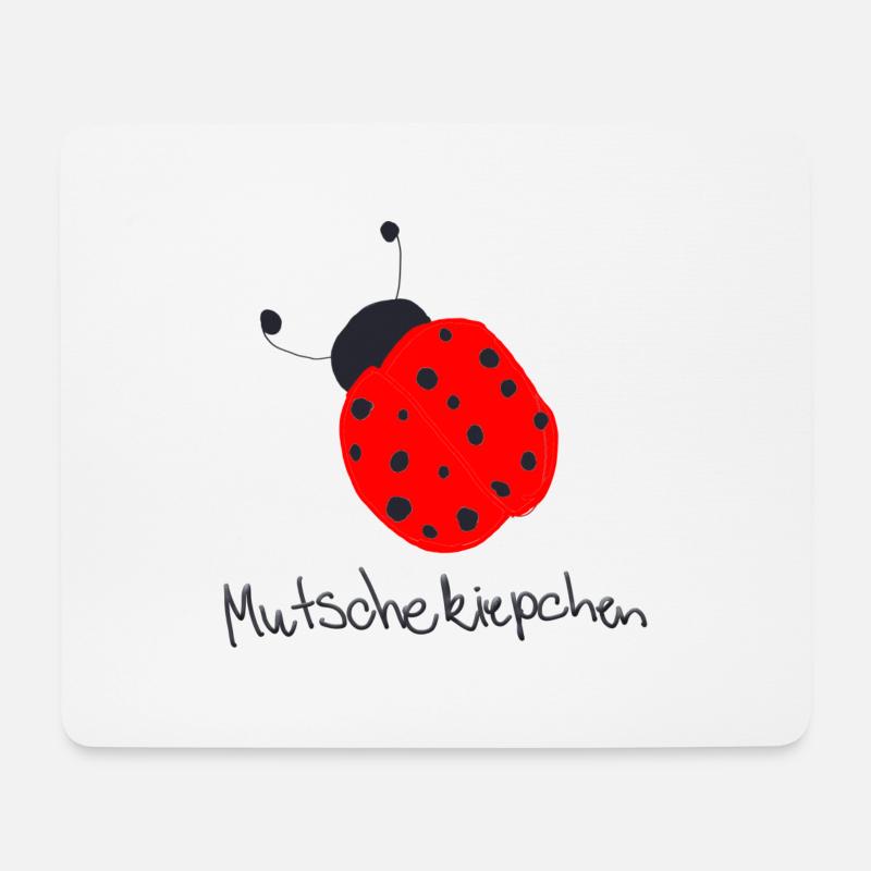sächsischer marienkäfer - Mousepad (Querformat) - Weiß