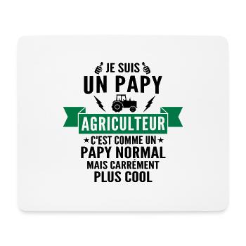 je suis un papy agriculteur - Tapis de souris (format paysage) - blanc - Devant