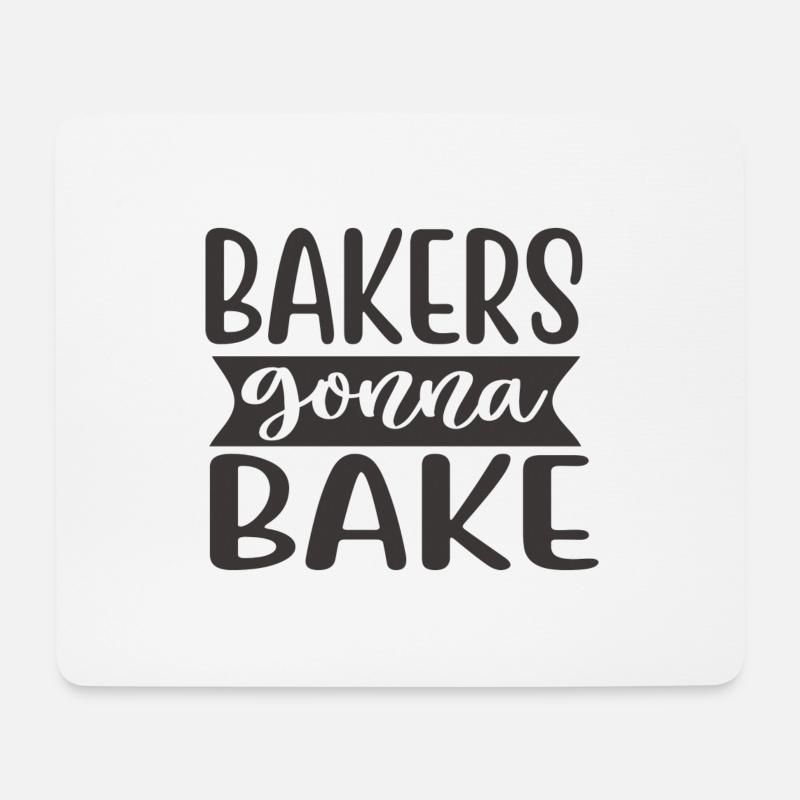 Bäcker werden backen - Mousepad (Querformat) - Weiß