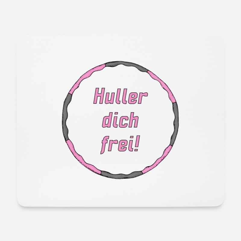 Huller dich frei! in Pink - Mousepad (Querformat) - Weiß