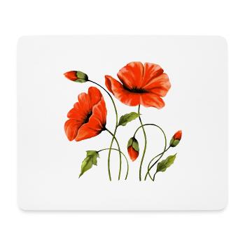 Flowers - Mouse Pad (horizontal) - white - Front