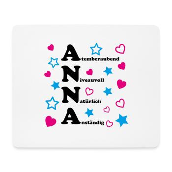 Anna - Mousepad (Querformat) - Weiß - Vorne