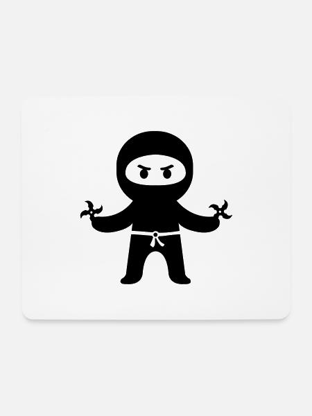 Ninja - Tapis de souris (format paysage) - blanc