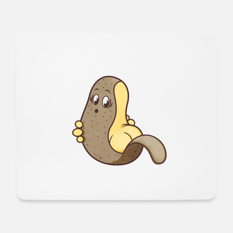 Kartoffel - Mousepad (Querformat) - Weiß