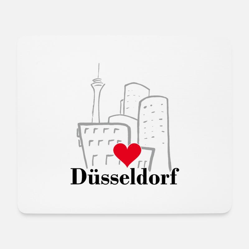 Düsseldorf, City, Kö, Germany - Mouse Pad (horizontal) - white