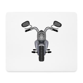 Motorrad - Mousepad (Querformat) - Weiß - Vorne