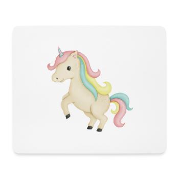 cute unicorn - Mouse Pad (horizontal) - white - Front