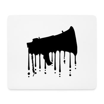 Graffiti Megafon Propaganda Lautsprecher - Mousepad (Querformat) - Weiß - Vorne