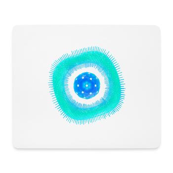 Abstrakte Zelle - Mousepad (Querformat) - Weiß - Vorne