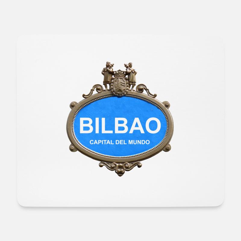 Bilbao Hauptstadt der Welt - Mousepad (Querformat) - Weiß