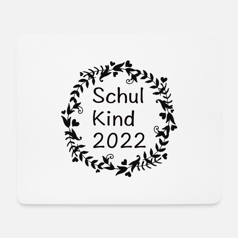 Schulkind Black - Mousepad (Querformat) - Weiß