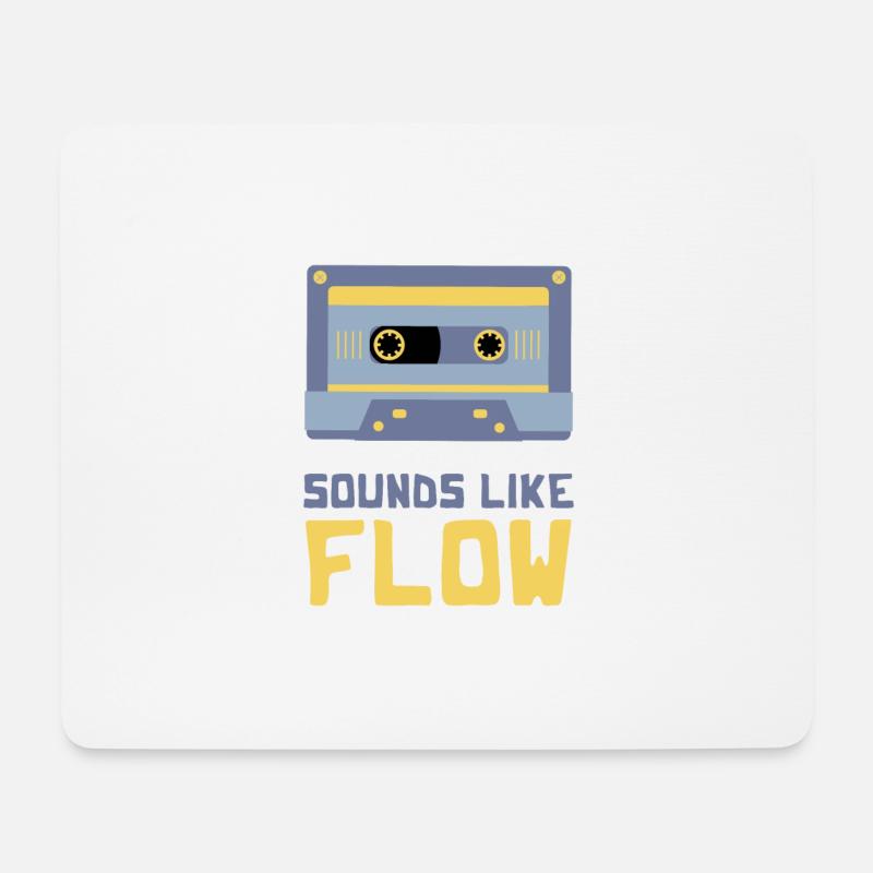 SOUNDS LIKE FLOW - Mouse Pad (horizontal) - white