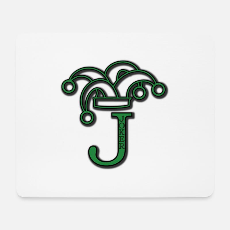 Poker Joker - Mousepad (Querformat) - Weiß