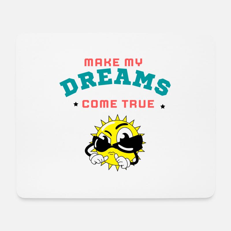 LASS MEINE TRÄUME WAHR WERDEN - Mousepad (Querformat) - Weiß