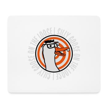 goose on the loose - Mousepad (Querformat) - Weiß - Vorne