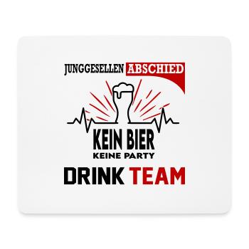 Junggesellenabschied Bier Drink Team Party Saufen - Mousepad (Querformat) - Weiß - Vorne