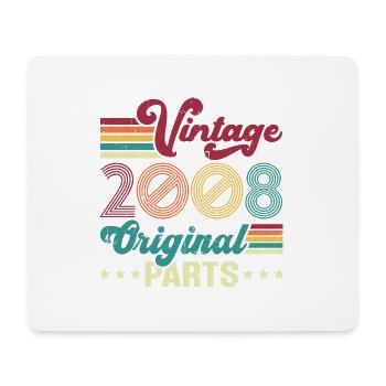 Vintage 2008 Original, Cadeau D'anniversaire - Tapis de souris (format paysage) - blanc - Devant