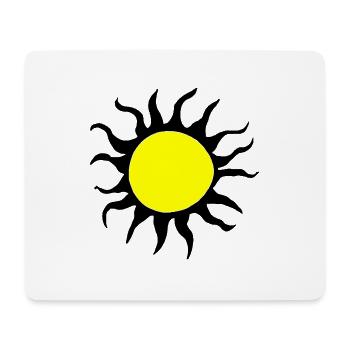 Sun Summer Watercolor Nature Beach Sky Vector 6 - Mouse Pad (horizontal) - white - Front