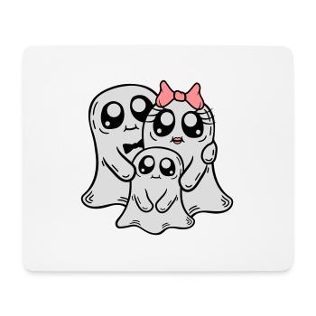 Enfant Parents Fantômes Couple - Tapis de souris (format paysage) - blanc - Devant