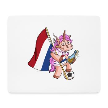 Licorne du parti néerlandais - Tapis de souris (format paysage) - blanc - Devant