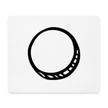White Hole - Tapis de souris (format paysage) - blanc - Devant
