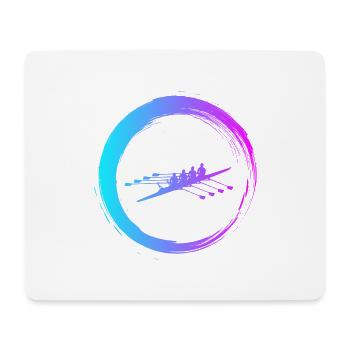 Sporty Hobby Leidenschaft Rudern - Mousepad (Querformat) - Weiß - Vorne