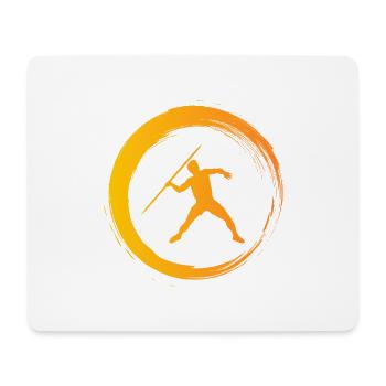 Sporty Hobby Leidenschaft Speerwurf - Mousepad (Querformat) - Weiß - Vorne