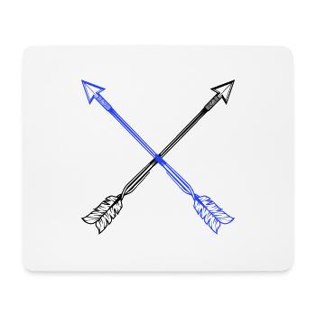 Arrows - Mouse Pad (horizontal) - white - Front