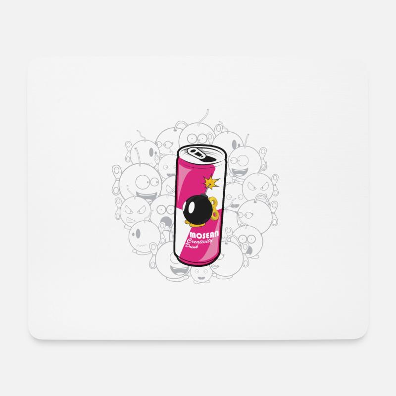 Kreativitätsgetränk MBP - Mousepad (Querformat) - Weiß