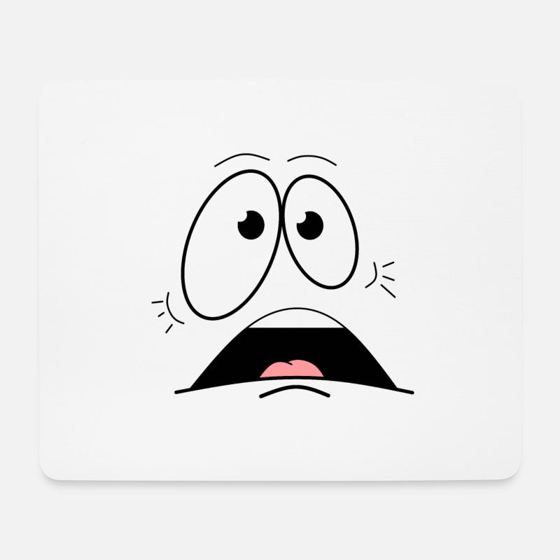 Schreck - Mousepad (Querformat) - Weiß