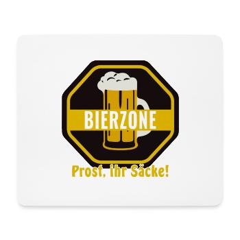 Bierzone Prost ihr Säcke Party Fun - Mousepad (Querformat) - Weiß - Vorne