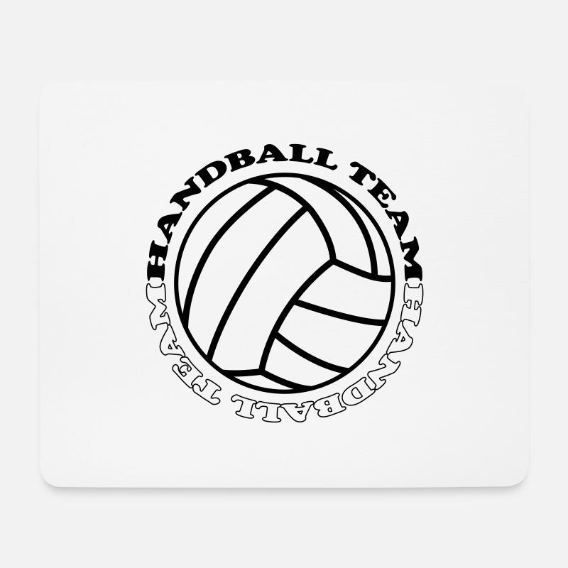 handball team 1 - Mousepad (Querformat) - Weiß