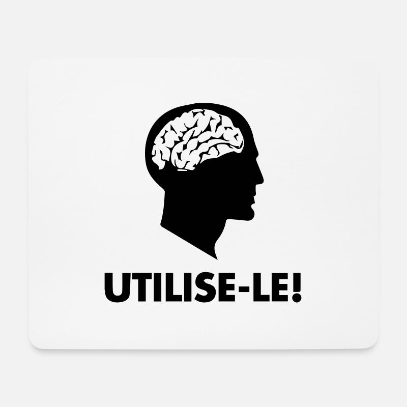 USE IT! - Mouse Pad (horizontal) - white