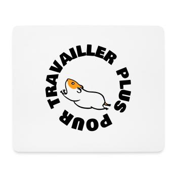 TRAVAILLER PLUS POUR - Tapis de souris (format paysage) - blanc - Devant
