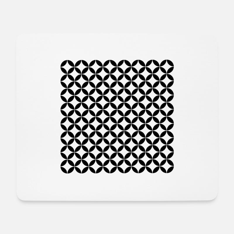 Muster - Mousepad (Querformat) - Weiß
