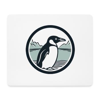 Pingouin - Tapis de souris (format paysage) - blanc - Devant