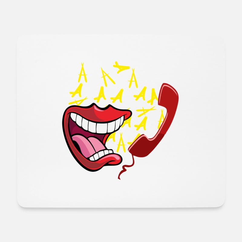 Annoying call - Mouse Pad (horizontal) - white