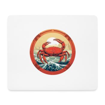 Crabe - Tapis de souris (format paysage) - blanc - Devant