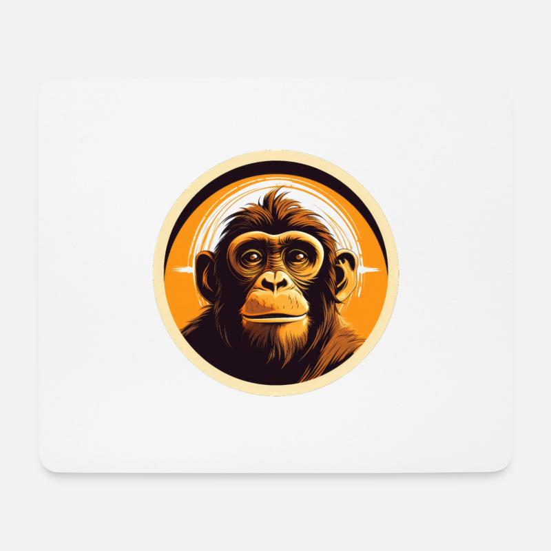 Monkey - Mouse Pad (horizontal) - white
