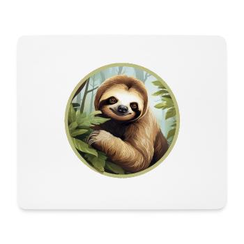 Sloth - Mouse Pad (horizontal) - white - Front
