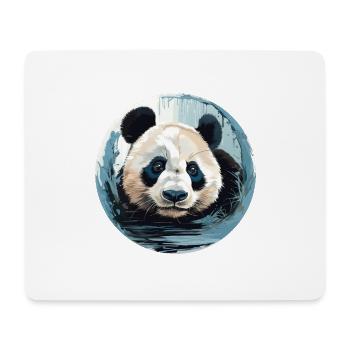 Panda - Tapis de souris (format paysage) - blanc - Devant