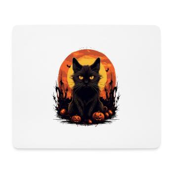 Halloween Black Cat - Mouse Pad (horizontal) - white - Front