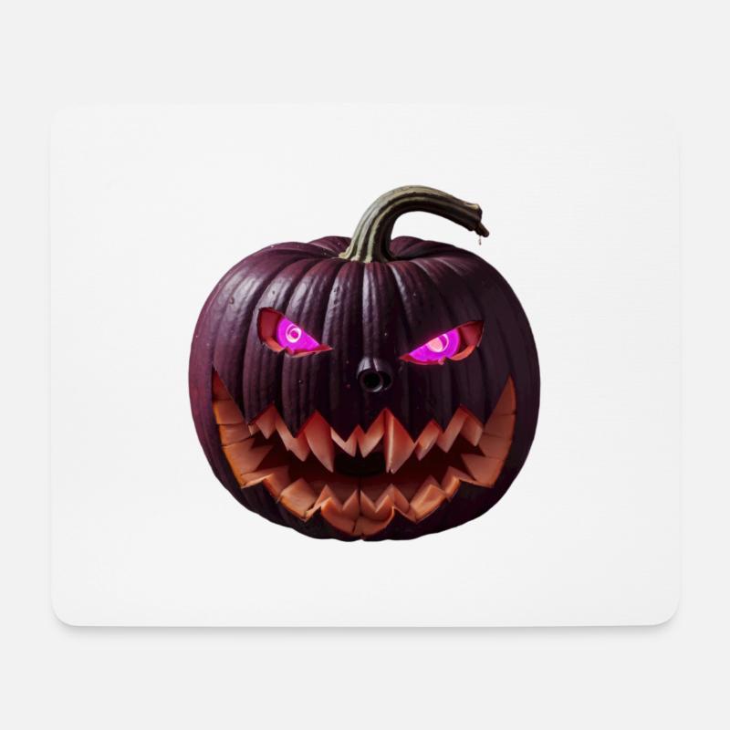 Halloweens unheimlichster Gast - der böse Kürbis - Mousepad (Querformat) - Weiß