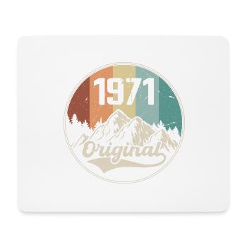 Original 1971 Geburtstagsgeschenk - 1971 - Mousepad (Querformat) - Weiß - Vorne