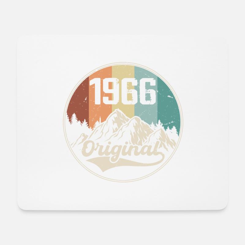 Original 1966 Geburtstagsgeschenk - 1966 - Mousepad (Querformat) - Weiß