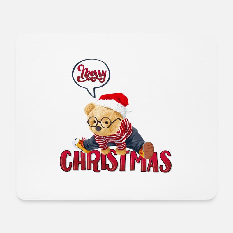 Merry christmas - Mouse Pad (horizontal) - white