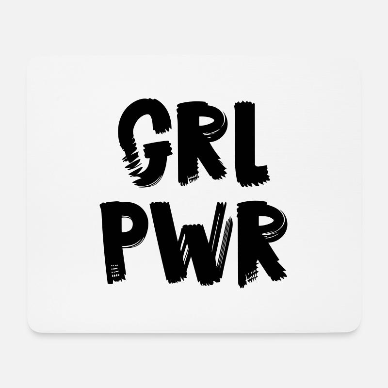 Girl-Power Girl-Power - Mousepad (Querformat) - Weiß