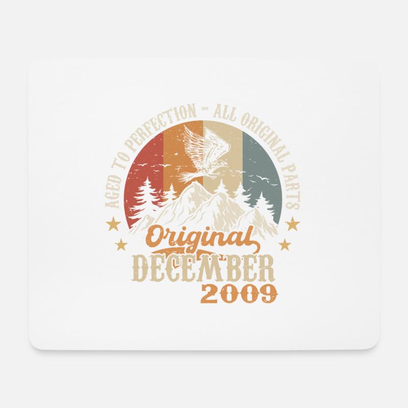 Dezember 2009 Jubiläum 2009 Legenden Dezember - Mousepad (Querformat) - Weiß