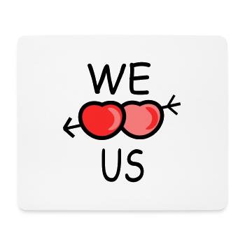 We love us - Mouse Pad (horizontal) - white - Front