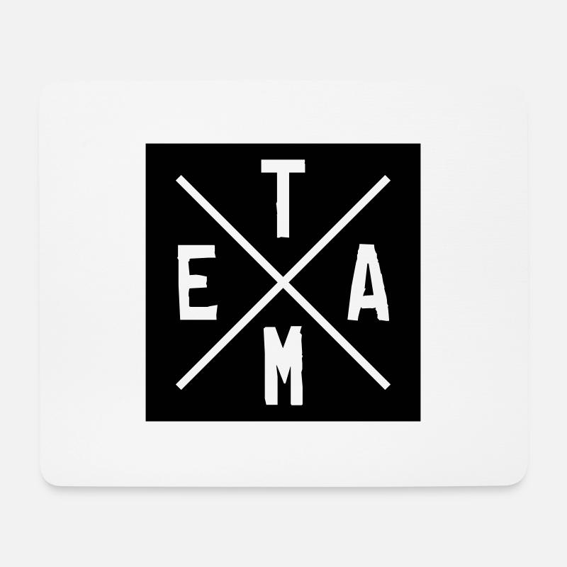team design 01 - Mousepad (Querformat) - Weiß